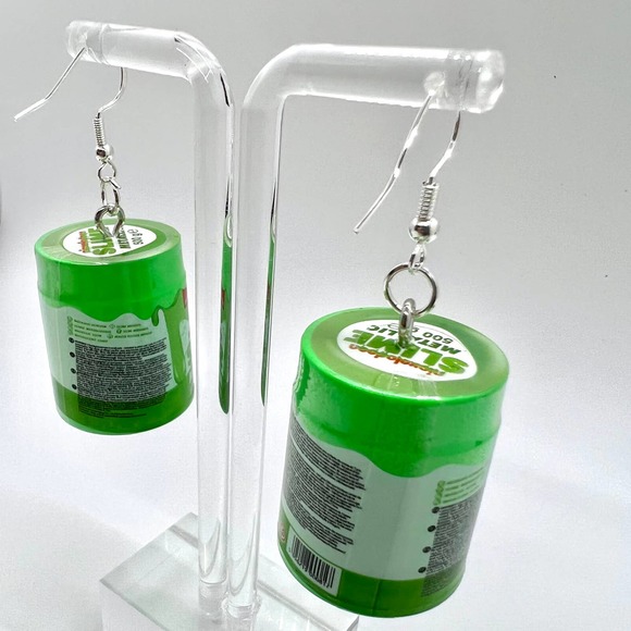 Slime Earrings - Nickelodeon Green Slime Earrings - Mini Brands Earrings - Picture 3 of 6